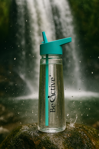 Motivational Tracker Water Bottle 900ml - Blue