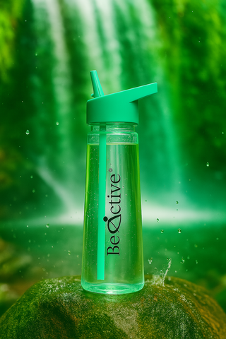 Motivational Tracker Water Bottle 900ml - Green