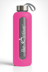 Glass Water Bottle Hot Pink 1000ml