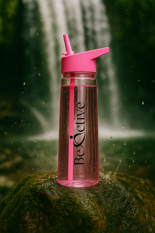 Motivational Tracker Water Bottle 900ml - Pink