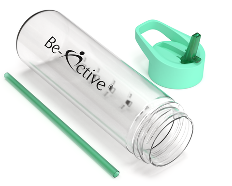 Motivational Tracker Water Bottle 900ml - Green